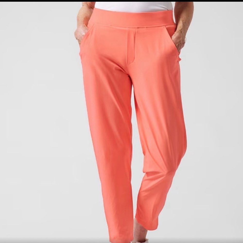 Athleta - 14 - NEW With Tags - Coral Brooklyn Ankle  Pull-On Tapered Pants